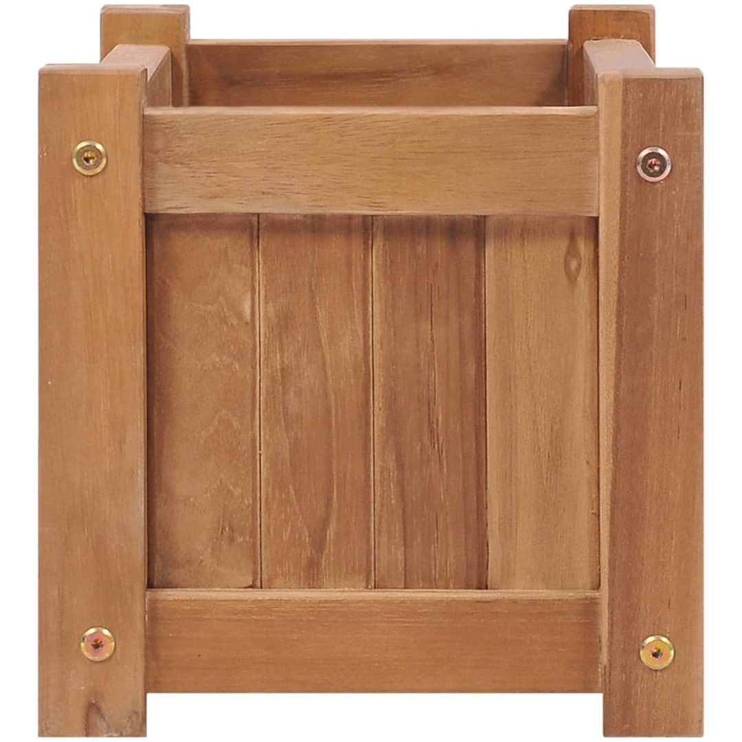 Odlingslåda upphöjd massivt teakträ vidaXL 50 x 25 x 25 cm – bild 4