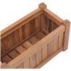 Odlingslåda upphöjd massivt teakträ vidaXL 50 x 25 x 25 cm – miniatyr 5