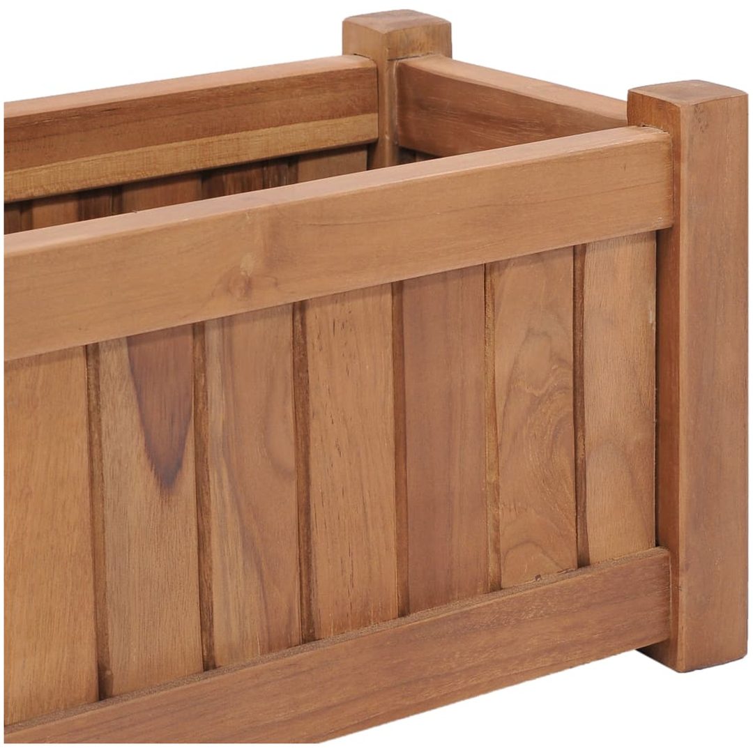 Odlingslåda upphöjd massivt teakträ vidaXL 50 x 25 x 25 cm – bild 6
