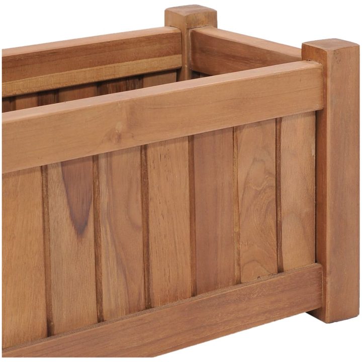 Odlingslåda upphöjd massivt teakträ vidaXL 50 x 25 x 25 cm – bild 6
