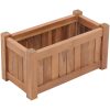 Odlingslåda upphöjd massivt teakträ vidaXL 50 x 25 x 25 cm – miniatyr 1