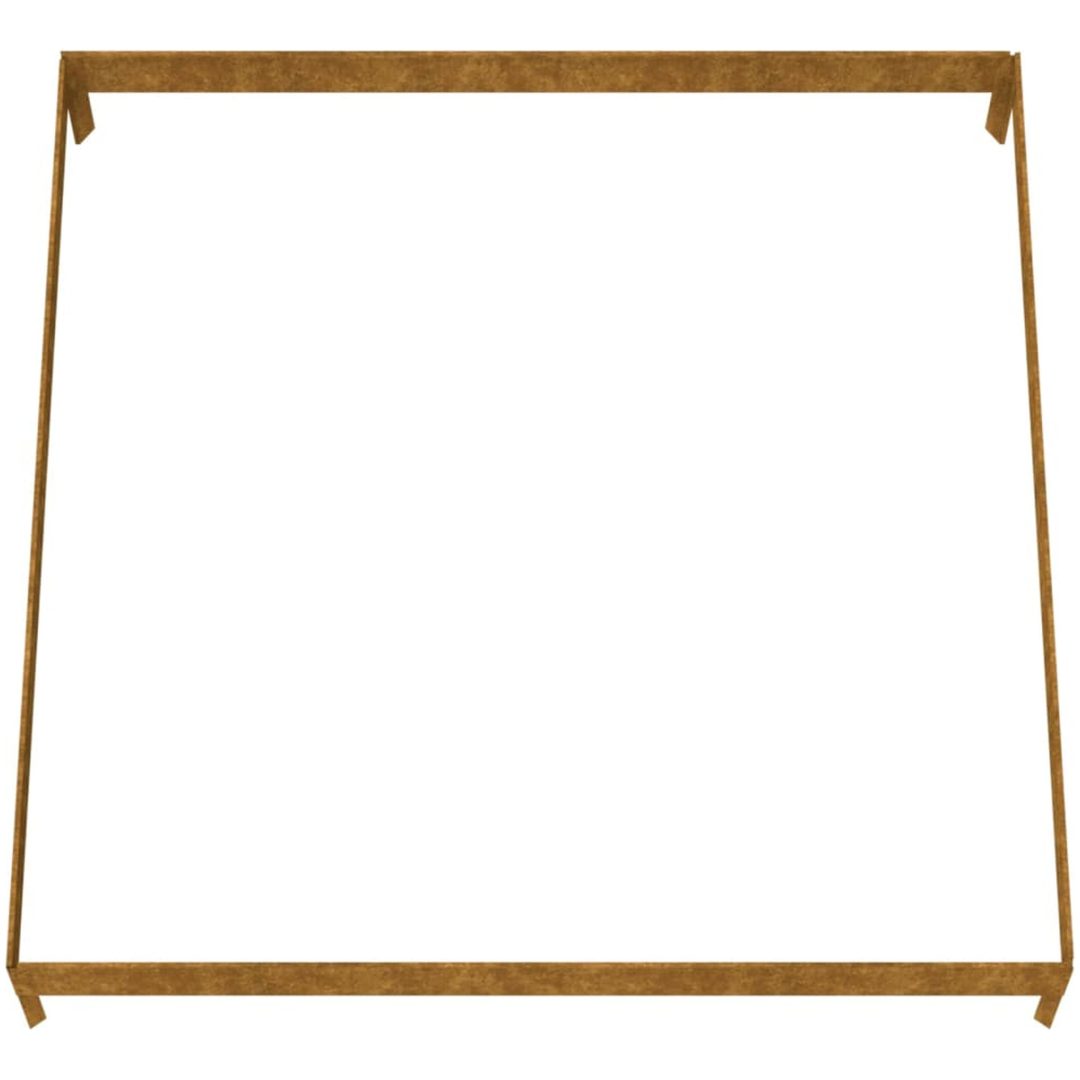 Odlingslåda upphöjd rosttrögt stål vidaXL 100 x 100 x 18.5 cm – bild 5