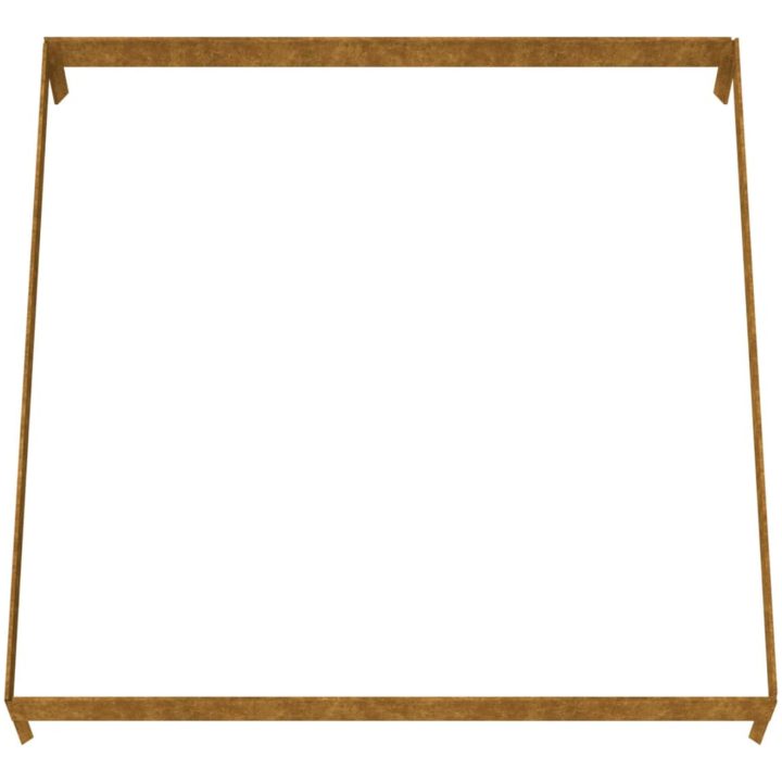 Odlingslåda upphöjd rosttrögt stål vidaXL 100 x 100 x 18.5 cm – bild 5