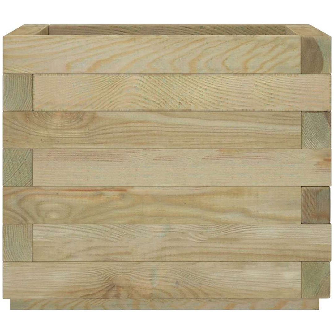 Odlingslåda upphöjd trä fyrkantig vidaXL 50 x 50 x 40 cm – bild 5
