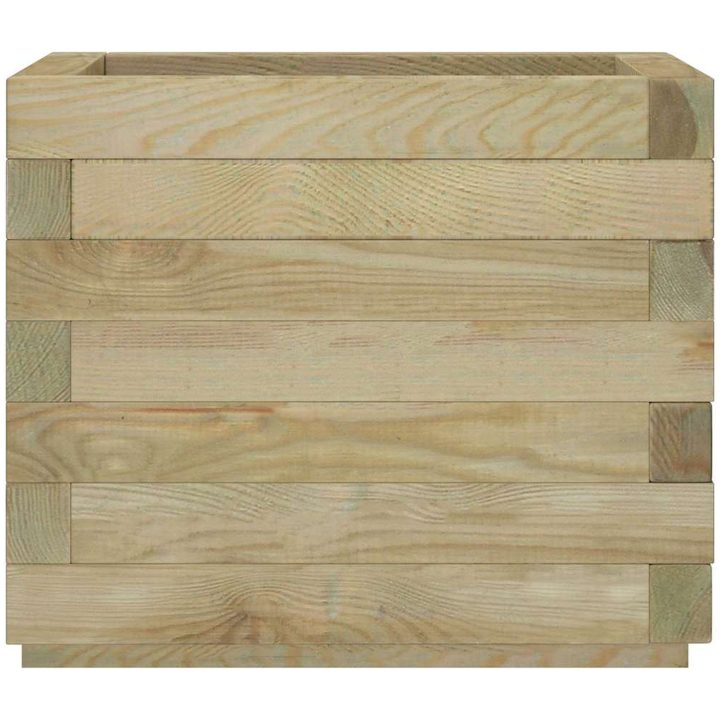 Odlingslåda upphöjd trä fyrkantig vidaXL 50 x 50 x 40 cm – bild 5