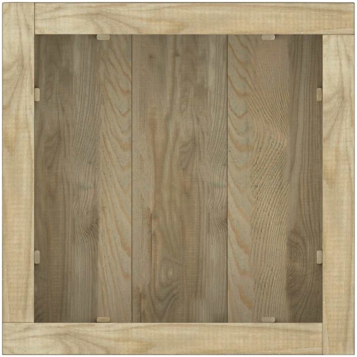 Odlingslåda upphöjd trä fyrkantig vidaXL 50 x 50 x 40 cm – bild 8
