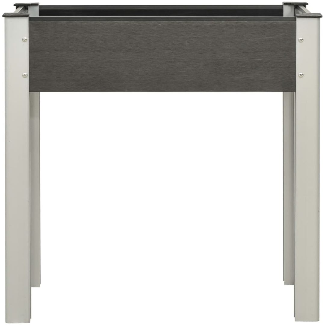 Odlingslåda upphöjd WPC grå vidaXL 75 x 40 x 75 cm – bild 2