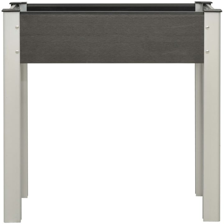 Odlingslåda upphöjd WPC grå vidaXL 75 x 40 x 75 cm – bild 2