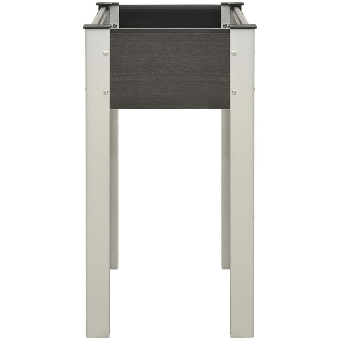 Odlingslåda upphöjd WPC grå vidaXL 75 x 40 x 75 cm – bild 3
