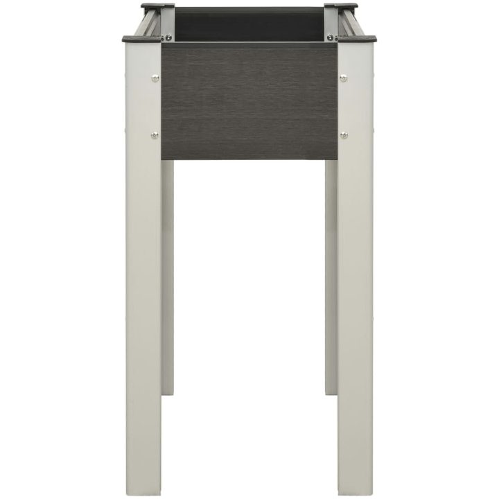 Odlingslåda upphöjd WPC grå vidaXL 75 x 40 x 75 cm – bild 3