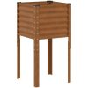 Odlingslåda väderbeständigt stål vidaXL 45 x 45 x 88 cm – miniatyr 2
