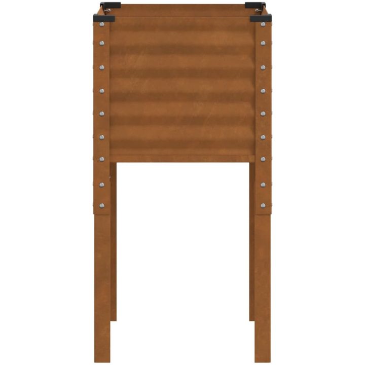 Odlingslåda väderbeständigt stål vidaXL 45 x 45 x 88 cm – bild 4