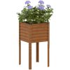 Odlingslåda väderbeständigt stål vidaXL 45 x 45 x 88 cm – miniatyr 1