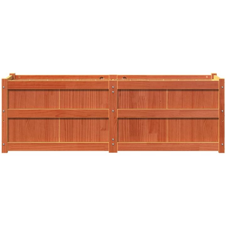 Odlingslåda vaxbrun 150x50x50 cm massiv furu vidaXL – bild 5