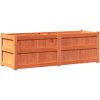 Odlingslåda vaxbrun 150x50x50 cm massiv furu vidaXL – miniatyr 7