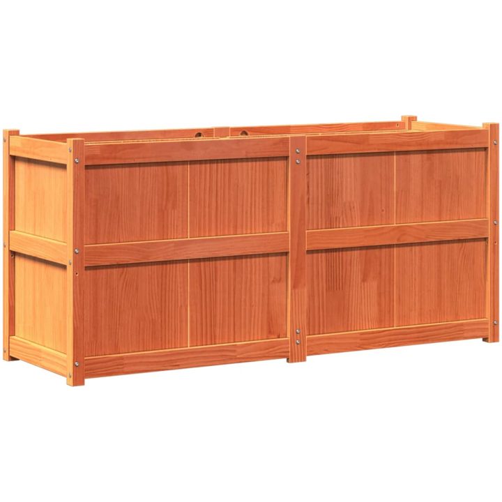Odlingslåda vaxbrun 150x50x70 cm massiv furu vidaXL – bild 2