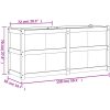 Odlingslåda vaxbrun 150x50x70 cm massiv furu vidaXL – miniatyr 11