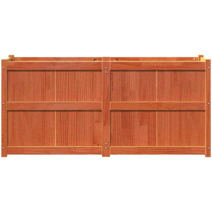 Odlingslåda vaxbrun 150x50x70 cm massiv furu vidaXL – bild 5