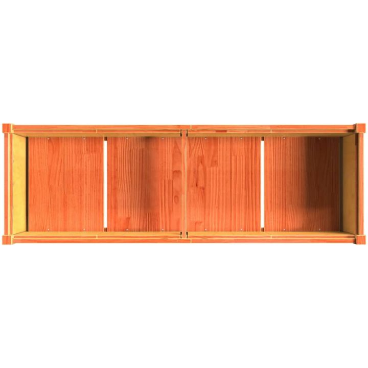 Odlingslåda vaxbrun 150x50x70 cm massiv furu vidaXL – bild 8