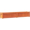Odlingslåda vaxbrun 180x31x31 cm massiv furu vidaXL – miniatyr 2