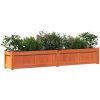 Odlingslåda vaxbrun 180x31x31 cm massiv furu vidaXL – miniatyr 4