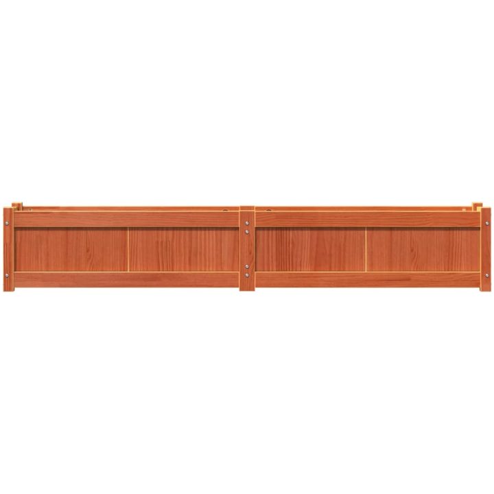 Odlingslåda vaxbrun 180x31x31 cm massiv furu vidaXL – bild 5