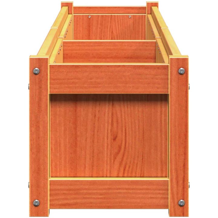 Odlingslåda vaxbrun 180x31x31 cm massiv furu vidaXL – bild 6
