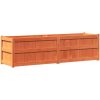 Odlingslåda vaxbrun 180x50x50 cm massiv furu vidaXL – miniatyr 2