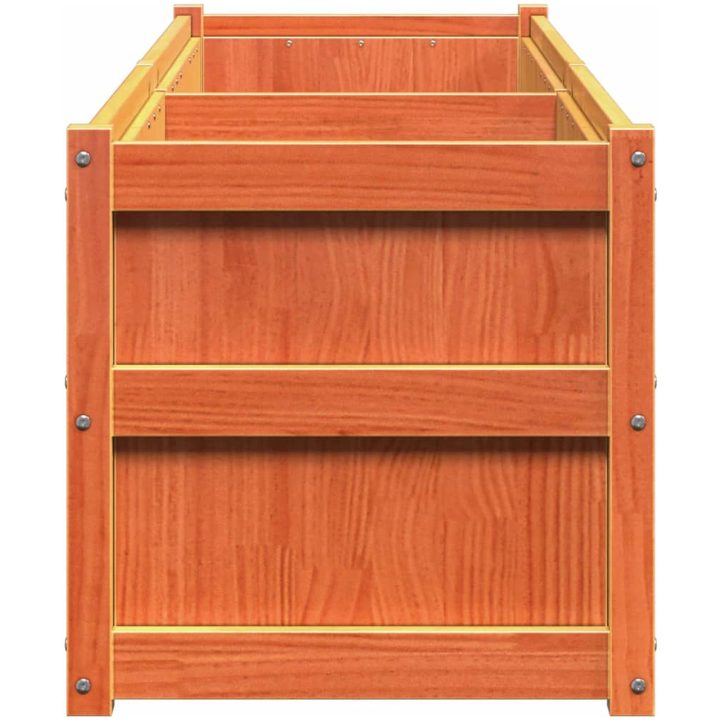 Odlingslåda vaxbrun 180x50x50 cm massiv furu vidaXL – bild 6
