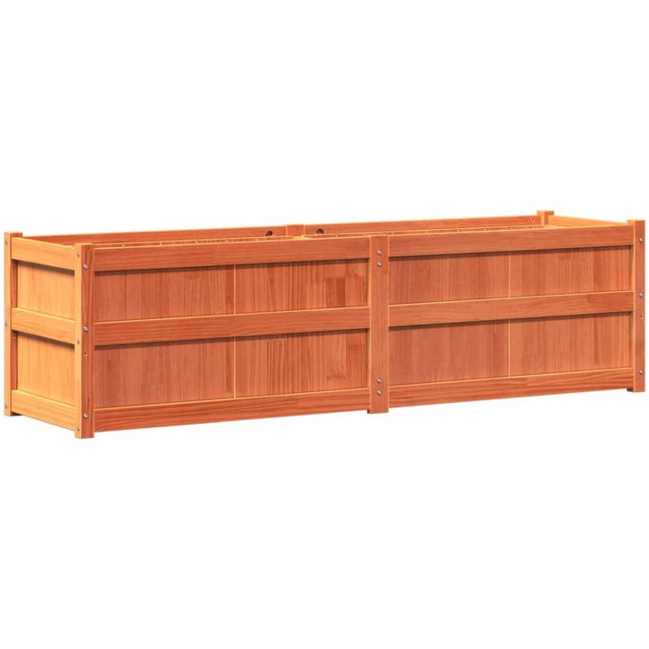 Odlingslåda vaxbrun 180x50x50 cm massiv furu vidaXL – bild 7