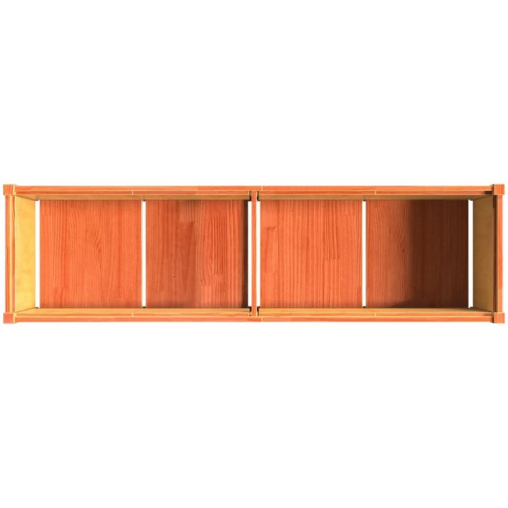 Odlingslåda vaxbrun 180x50x50 cm massiv furu vidaXL – bild 8