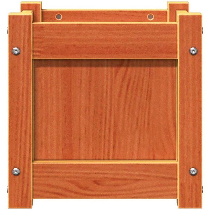 Odlingslåda vaxbrun 31x31x31 cm massiv furu vidaXL – bild 5