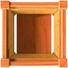 Odlingslåda vaxbrun 31x31x31 cm massiv furu vidaXL – miniatyr 8