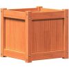 Odlingslåda vaxbrun 40x40x40 cm vit massiv furu vidaXL – miniatyr 2