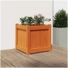 Odlingslåda vaxbrun 40x40x40 cm vit massiv furu vidaXL – miniatyr 3