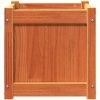 Odlingslåda vaxbrun 40x40x40 cm vit massiv furu vidaXL – miniatyr 5