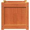 Odlingslåda vaxbrun 40x40x40 cm vit massiv furu vidaXL – miniatyr 6