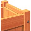 Odlingslåda vaxbrun 40x40x40 cm vit massiv furu vidaXL – miniatyr 9
