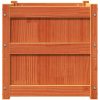Odlingslåda vaxbrun 50x50x50 cm massiv furu vidaXL – miniatyr 5