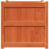 Odlingslåda vaxbrun 60x60x60 cm massiv furu vidaXL – miniatyr 5