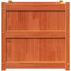 Odlingslåda vaxbrun 60x60x60 cm massiv furu vidaXL – miniatyr 6