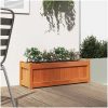 Odlingslåda vaxbrun 90x31x31 cm massiv furu vidaXL – miniatyr 3