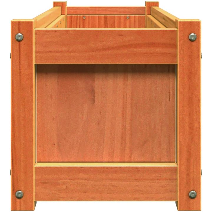 Odlingslåda vaxbrun 90x31x31 cm massiv furu vidaXL – bild 6