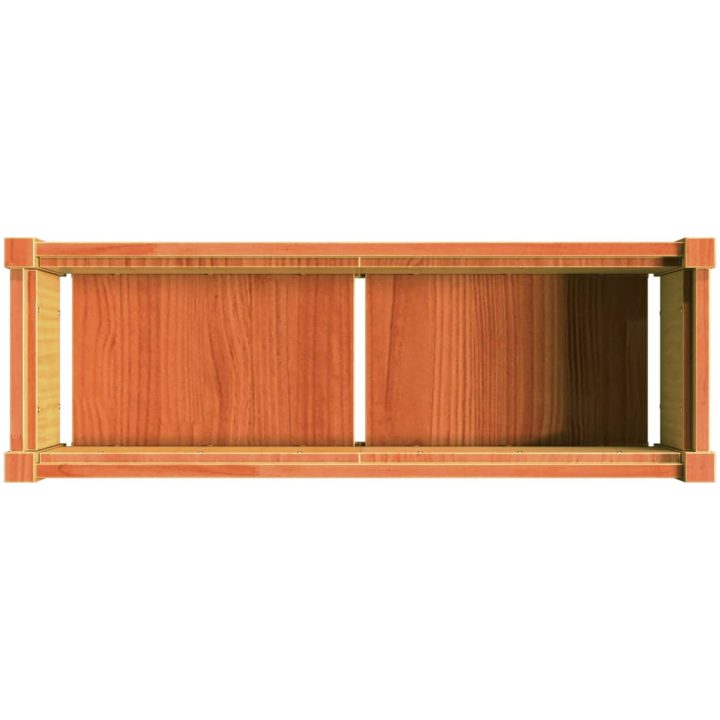 Odlingslåda vaxbrun 90x31x31 cm massiv furu vidaXL – bild 8