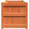 Odlingslåda vaxbrun 90x50x50 cm vit massiv furu vidaXL – miniatyr 6