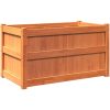 Odlingslåda vaxbrun 90x50x50 cm vit massiv furu vidaXL – miniatyr 7
