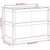 Odlingslåda vaxbrun 90x50x70 cm massiv furu vidaXL – miniatyr 11