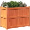 Odlingslåda vaxbrun 90x50x70 cm massiv furu vidaXL – miniatyr 4