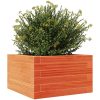 Odlingslåda vaxbrun massiv furu vidaXL 40 x 40 x 23 cm – miniatyr 4