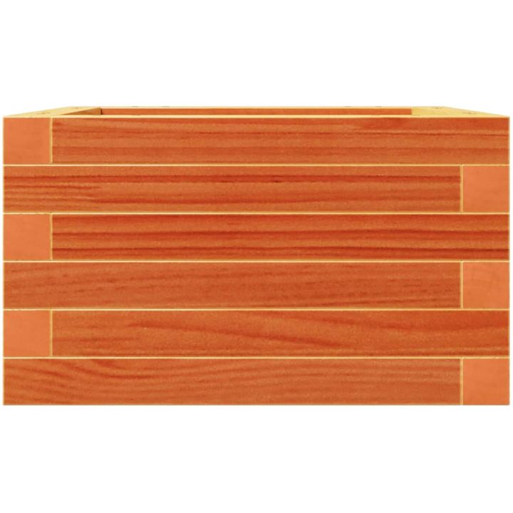 Odlingslåda vaxbrun massiv furu vidaXL 40 x 40 x 23 cm – bild 5